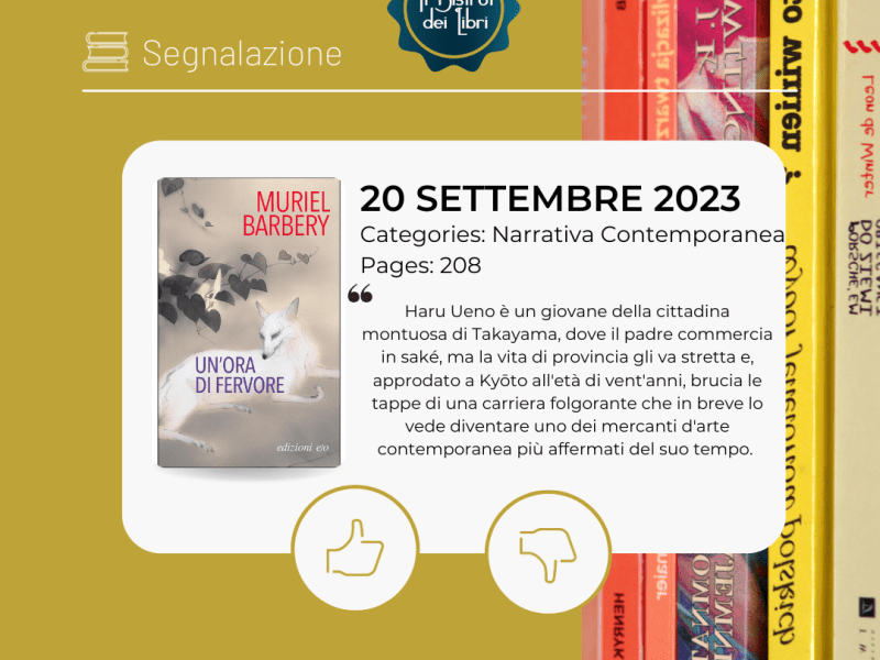 Un’ora di fervore, Muriel Barbery –&nbsp;segnalazione